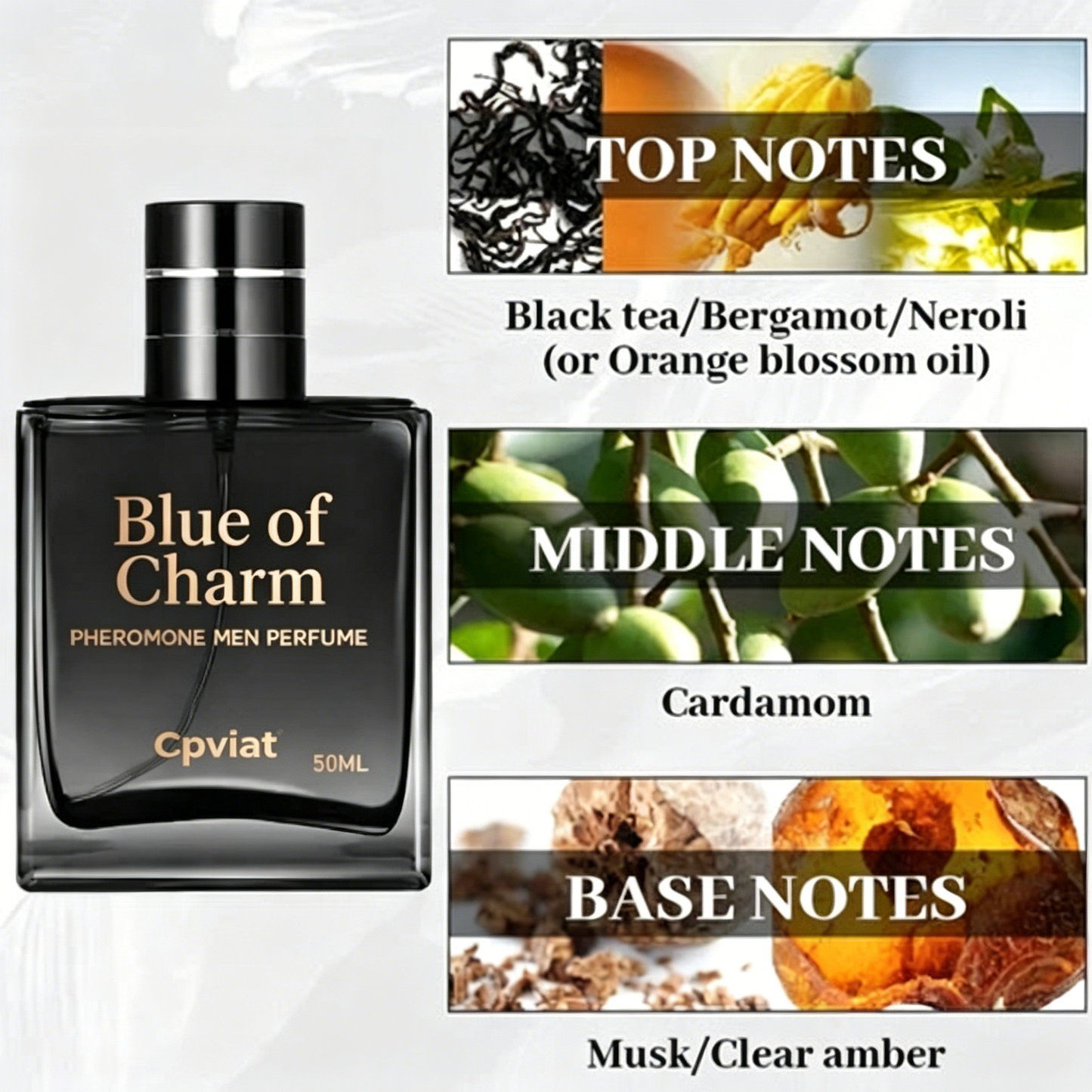 Blue of Charm Pheromone Men Perfume!One Spray, Instant Extra Natural Charm